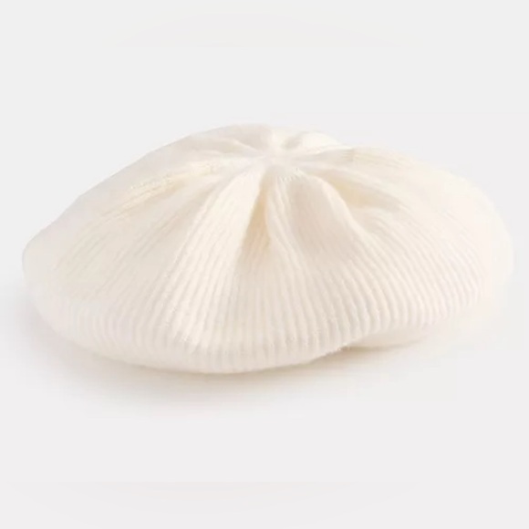 Charter Club Cashmere Knit Beret Bianco Crema ivory - Picture 1 of 10